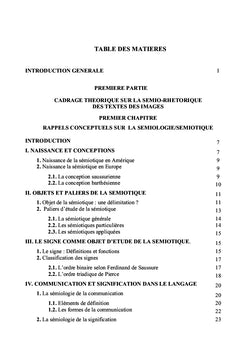 Sémiotique et rhétorique, genèse et circonscription théorique.