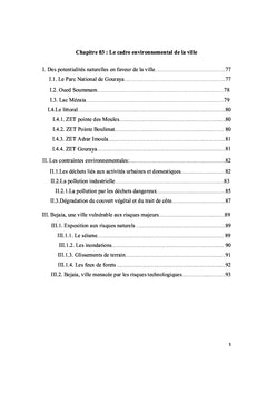 Les enjeux de la cohérence urbaine dans la ville de Bejaia