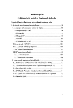 Les enjeux de la cohérence urbaine dans la ville de Bejaia