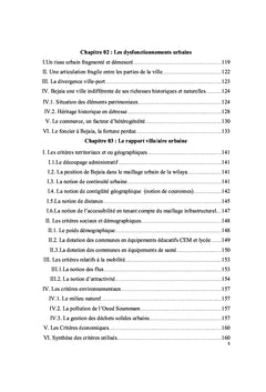 Les enjeux de la cohérence urbaine dans la ville de Bejaia