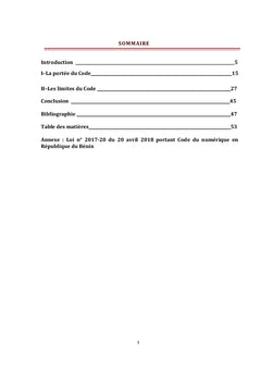 Code du numérique en République du Bénin