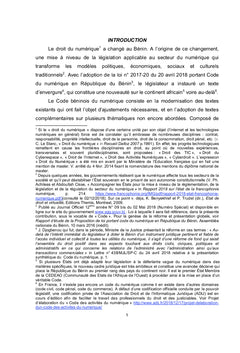 Code du numérique en République du Bénin