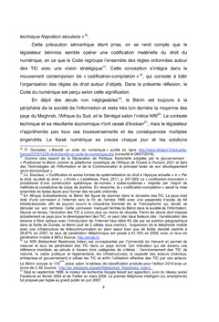 Code du numérique en République du Bénin