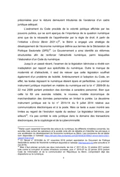 Code du numérique en République du Bénin