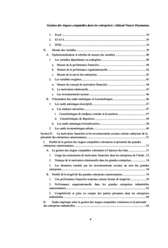 Gestion des risques comptables et pérennité des entreprises