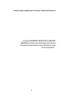 Gestion des risques comptables et pérennité des entreprises