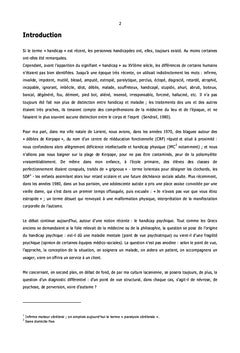 Le handicap psychique