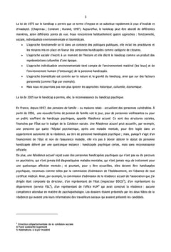 Le handicap psychique