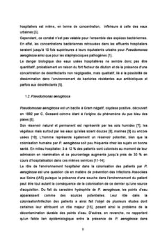 Pseudomonas aeruginosa et effluents : impact de l'hôpital