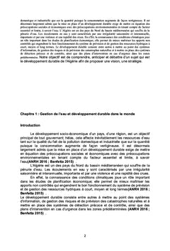 Gestion de l'eau et développement durable dans le Monde