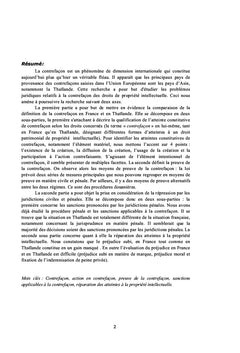 La contrefaçon des droits de propriété intellectuelle