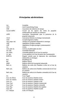 La contrefaçon des droits de propriété intellectuelle