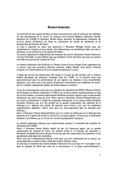 Propriétés physico-chimiques et caractérisation