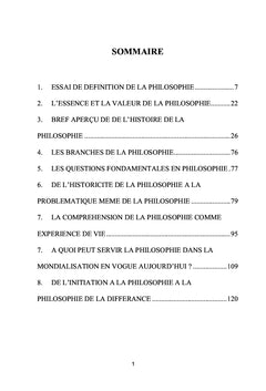 De l'initiation à la philosophie