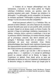 De l'initiation à la philosophie