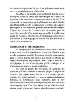 De l'initiation à la philosophie