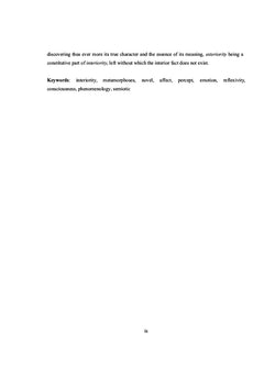 Métamorphoses de l'intériorité