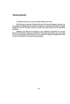 Métamorphoses de l'intériorité