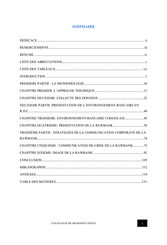 Communication Corporate des banques en RDC