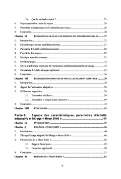 Échelles et espace des caractéristiques pour le traitement d'images