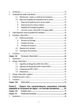 Échelles et espace des caractéristiques pour le traitement d'images