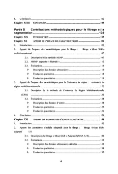 Échelles et espace des caractéristiques pour le traitement d'images