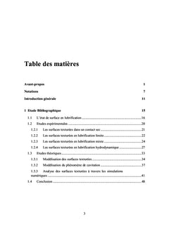 Modélisation de la lubrification des surfaces texturées