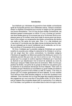 Méthodologie du mémoire et de la thèse