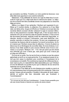 Méthodologie du mémoire et de la thèse