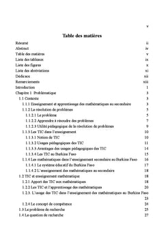 Usage des TIC en mathématiques dans le secondaire au Burkina Faso