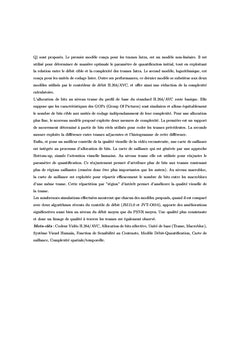 Optimisation du contrôleur de débit de la norme h.264/avc