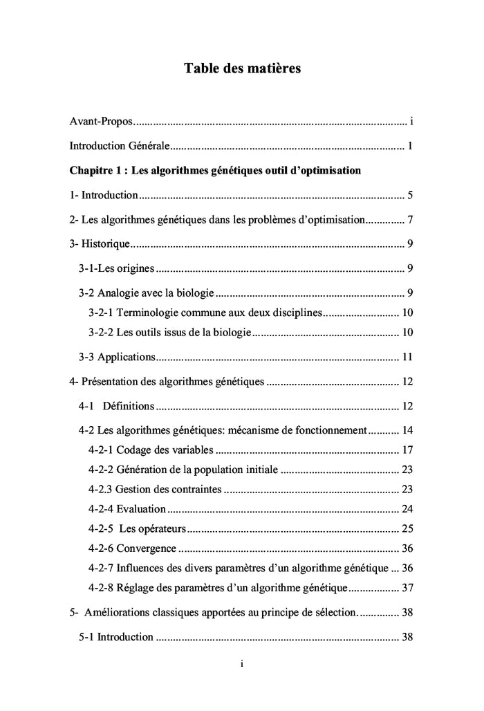 Algorithmes génétiques appliqués à l'optimisation des lois de commande