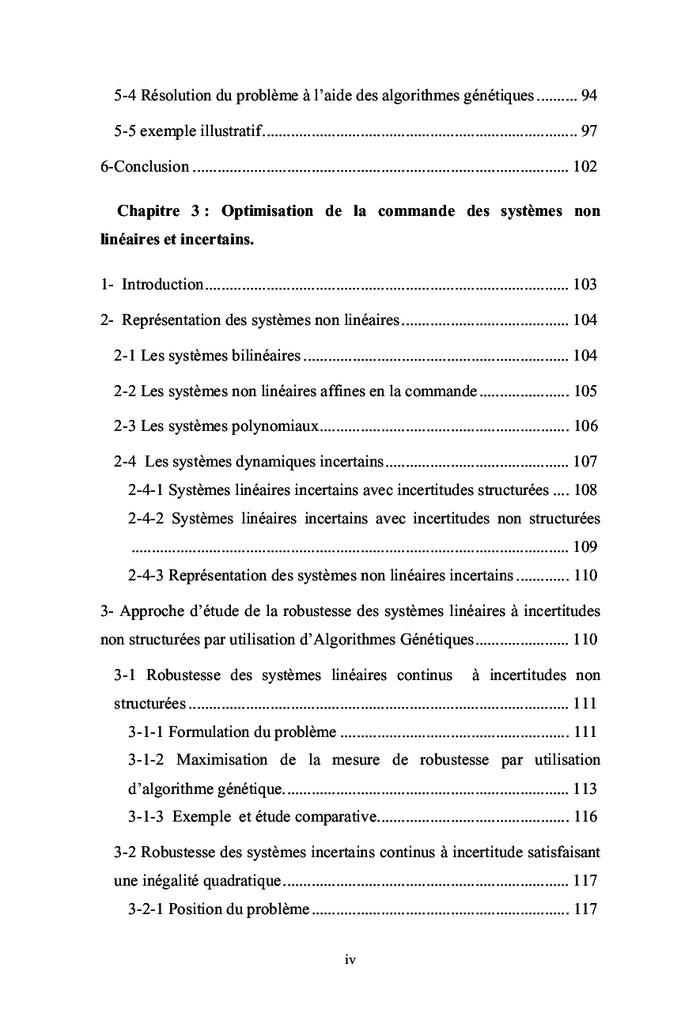 Algorithmes génétiques appliqués à l'optimisation des lois de commande