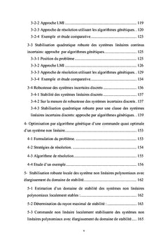 Algorithmes génétiques appliqués à l'optimisation des lois de commande