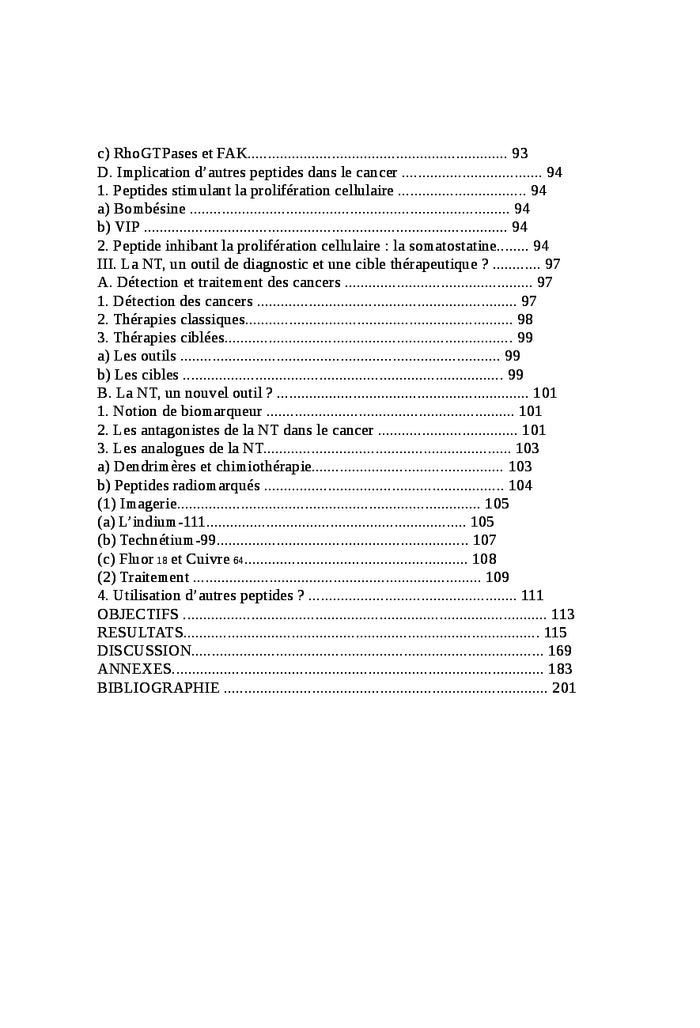 Système neurotensinergique et cancer