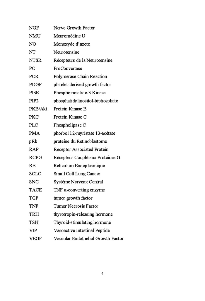 Système neurotensinergique et cancer