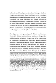 Gouvernementalité et libération conditionnelle