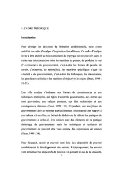 Gouvernementalité et libération conditionnelle