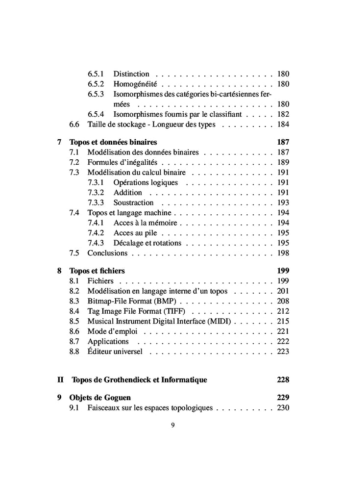 Topos, un modèle pour l'informatique