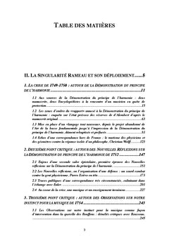 Rameau, du cas à la singularité - tome ii