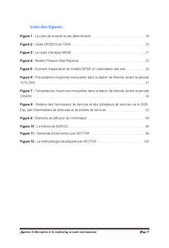 Système d'information et de monitoring en santé-environnement