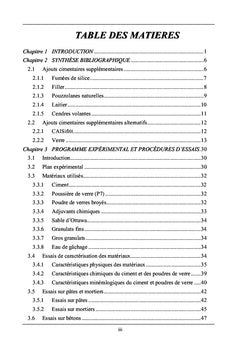 Optimisation du verre broyé dans des systèmes cimentaires binaires