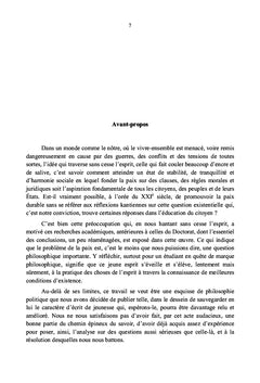 La paix et l'éducation chez E. Kant
