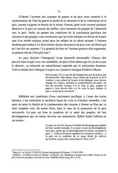 La paix et l'éducation chez E. Kant