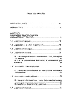 Le contrepoint gestuel