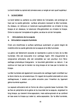 Les fractures fraîches de la scapula