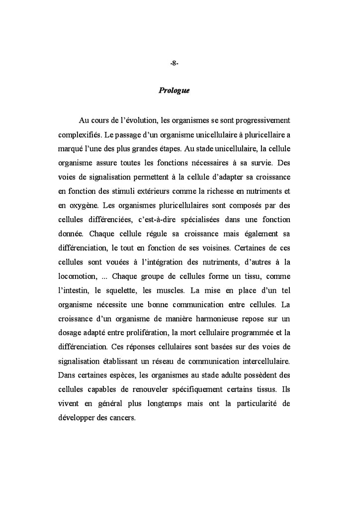 Signalisation cellulaire et transcription dans l'oncogenèse