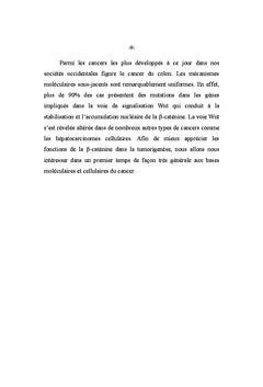 Signalisation cellulaire et transcription dans l'oncogenèse