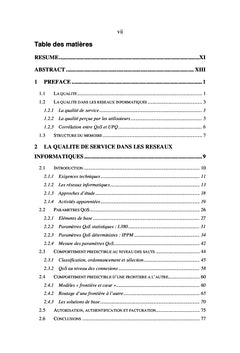 Mesure de la qualité dans les réseaux informatiques