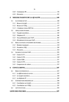 Mesure de la qualité dans les réseaux informatiques
